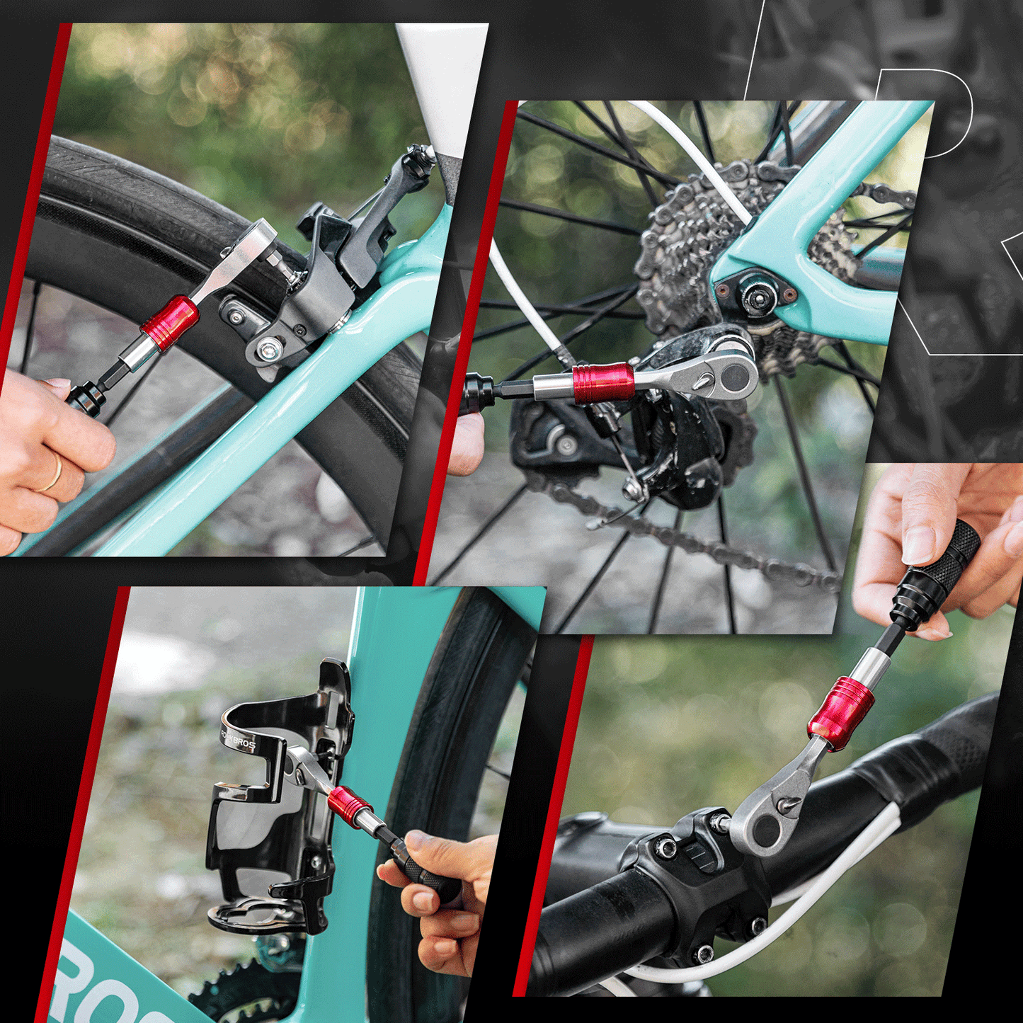 Ratchet Wrench Set 1/4 Inch Mini Repair Tool ROCKBROS