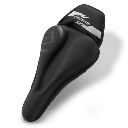 Heated saddle cover with quick-release fasteners for MTB, road bike, and e-bike by Rockbros