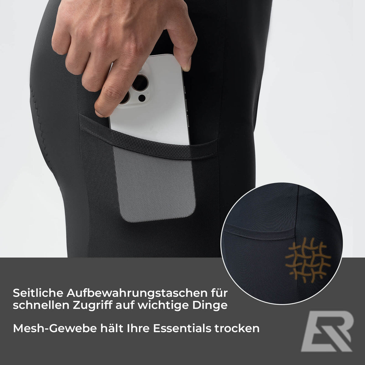 ROCKBROS Schnelltrocknende Kurz Fahrradhose Gepolstert Herren Sommer