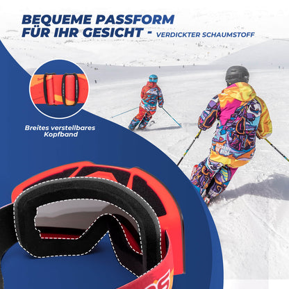 Ski goggles, snow goggles, polarized, helmet-compatible sports goggles, skiing, ROCKBROS