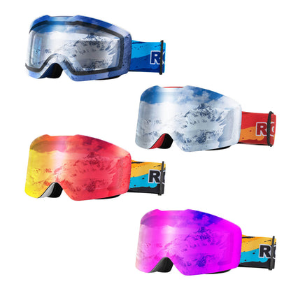 Ski goggles, snow goggles, polarized, helmet-compatible sports goggles, skiing, ROCKBROS