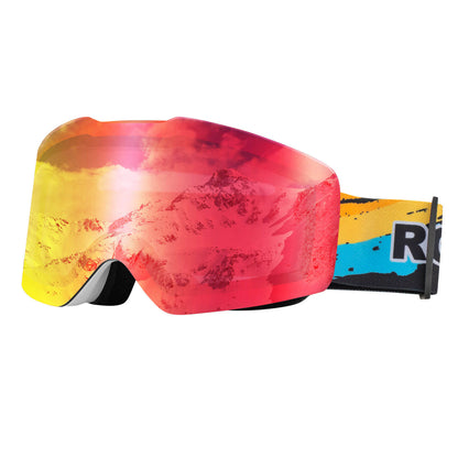 Ski goggles, snow goggles, polarized, helmet-compatible sports goggles, skiing, ROCKBROS