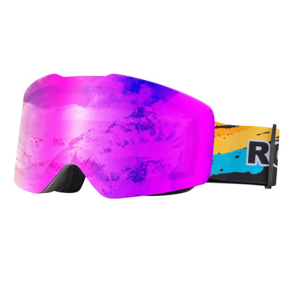 Ski goggles, snow goggles, polarized, helmet-compatible sports goggles, skiing, ROCKBROS