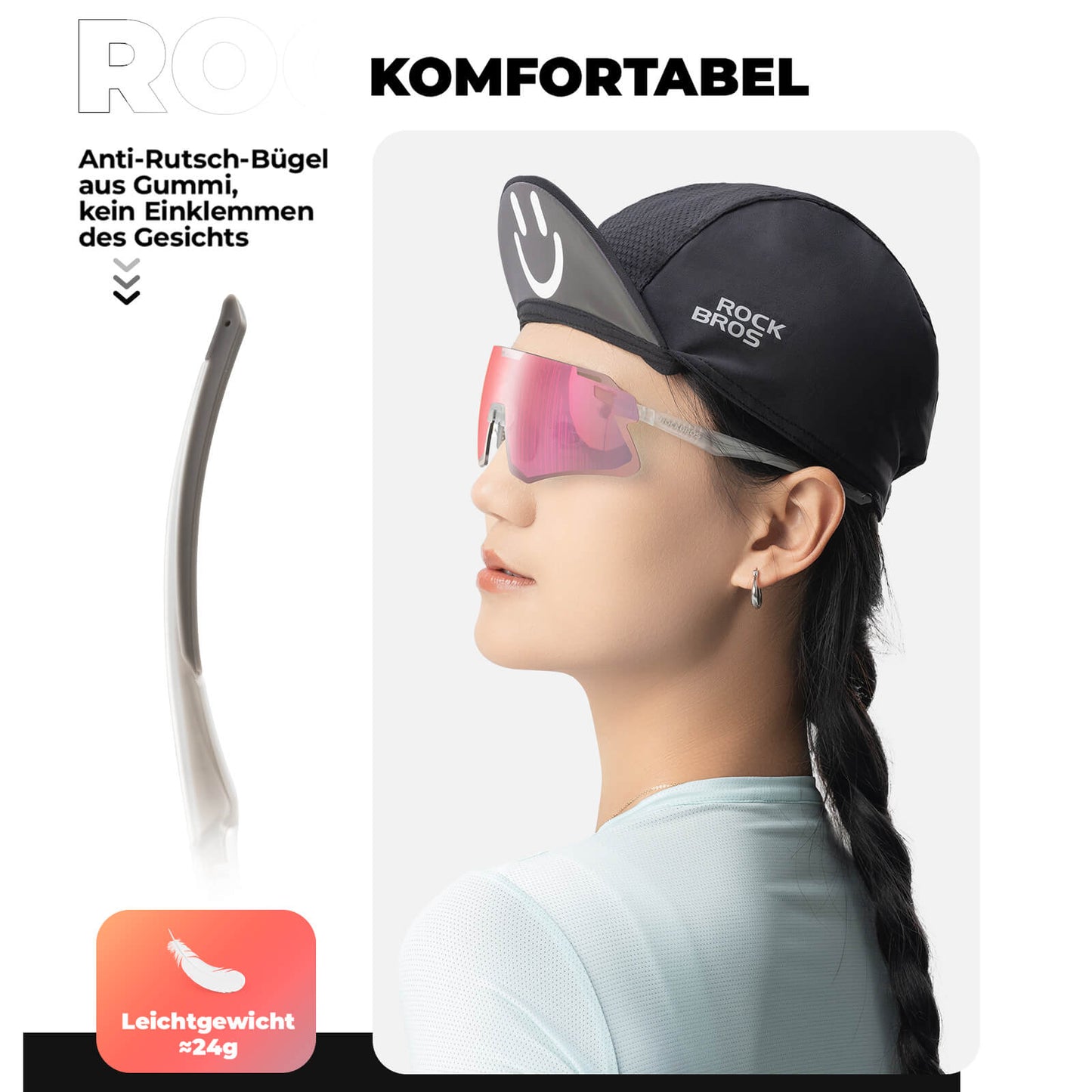 Sunglasses, windproof cycling glasses for outdoor sports, ROCKBROS