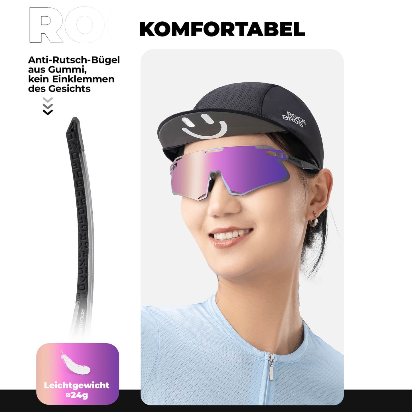 Sunglasses, windproof cycling glasses for outdoor sports, ROCKBROS