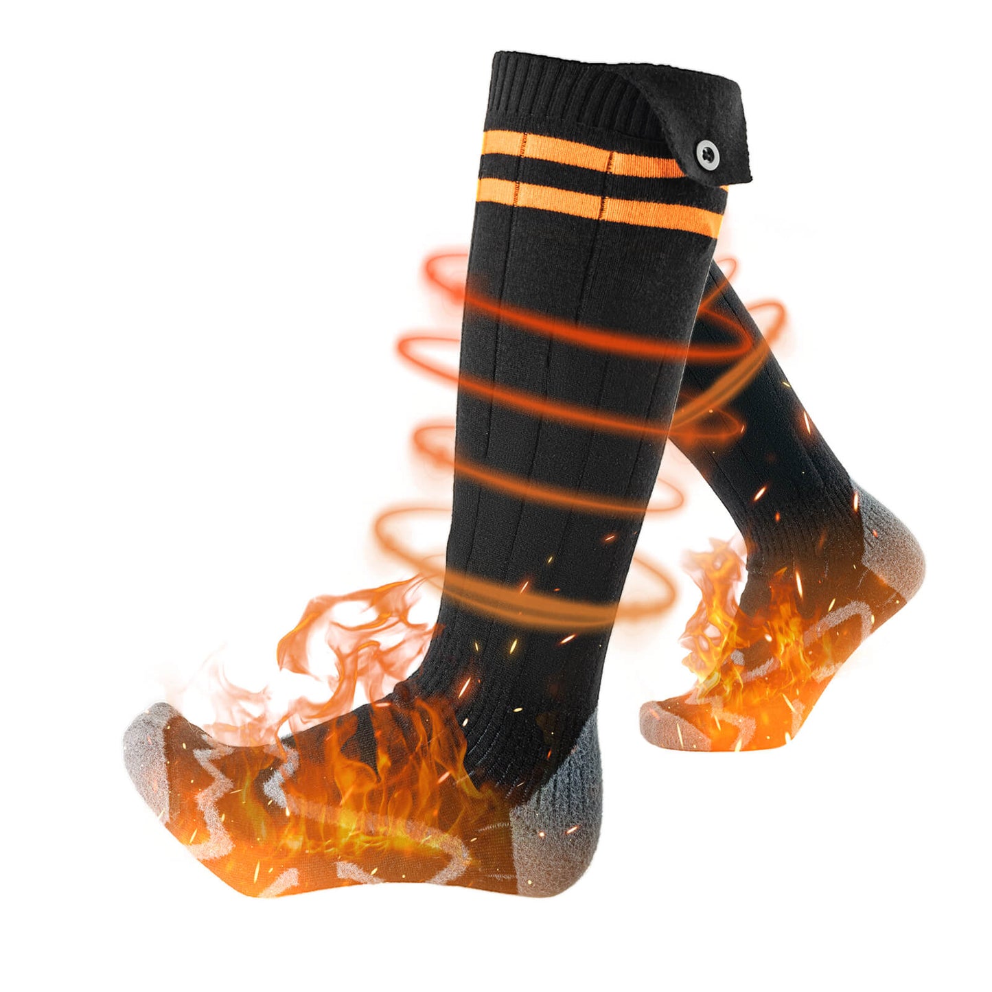 Sports socks, cycling socks, winter heated socks, rechargeable 5000mAh ROCKBROS