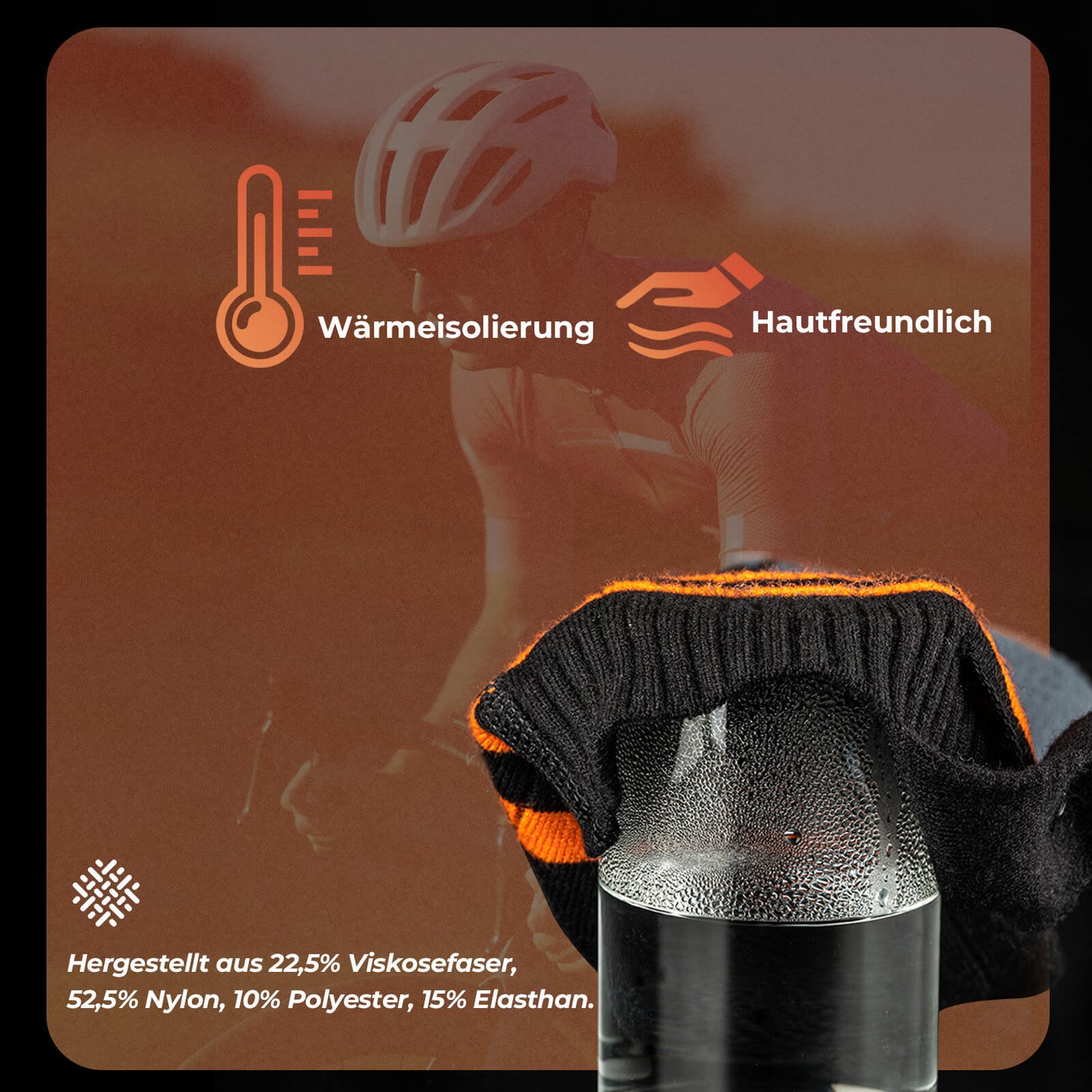 Sports socks, cycling socks, winter heated socks, rechargeable 5000mAh ROCKBROS