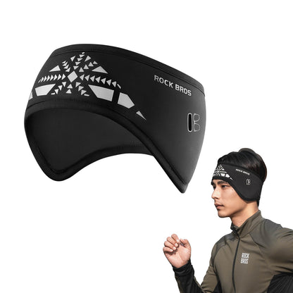 Elastic winter headband with Velcro closure, ear warmer, unisex, ROCKBROS