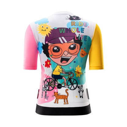 TVI Women's Short Sleeve Cycling Jersey, Cycling Clothing, Quick-Drying, ROCKBROS