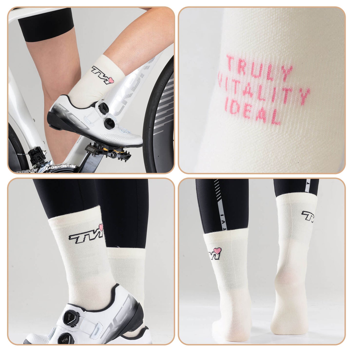 TVI Women's Sports Socks Breathable Cycling Socks Winter ROCKBROS