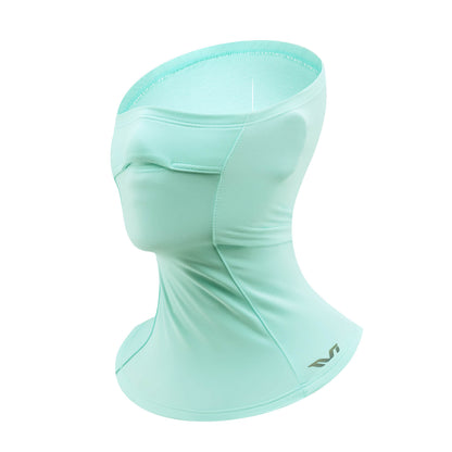 TVI Women's Balaclava with Ponytail Opening, Warm Green, ROCKBROS