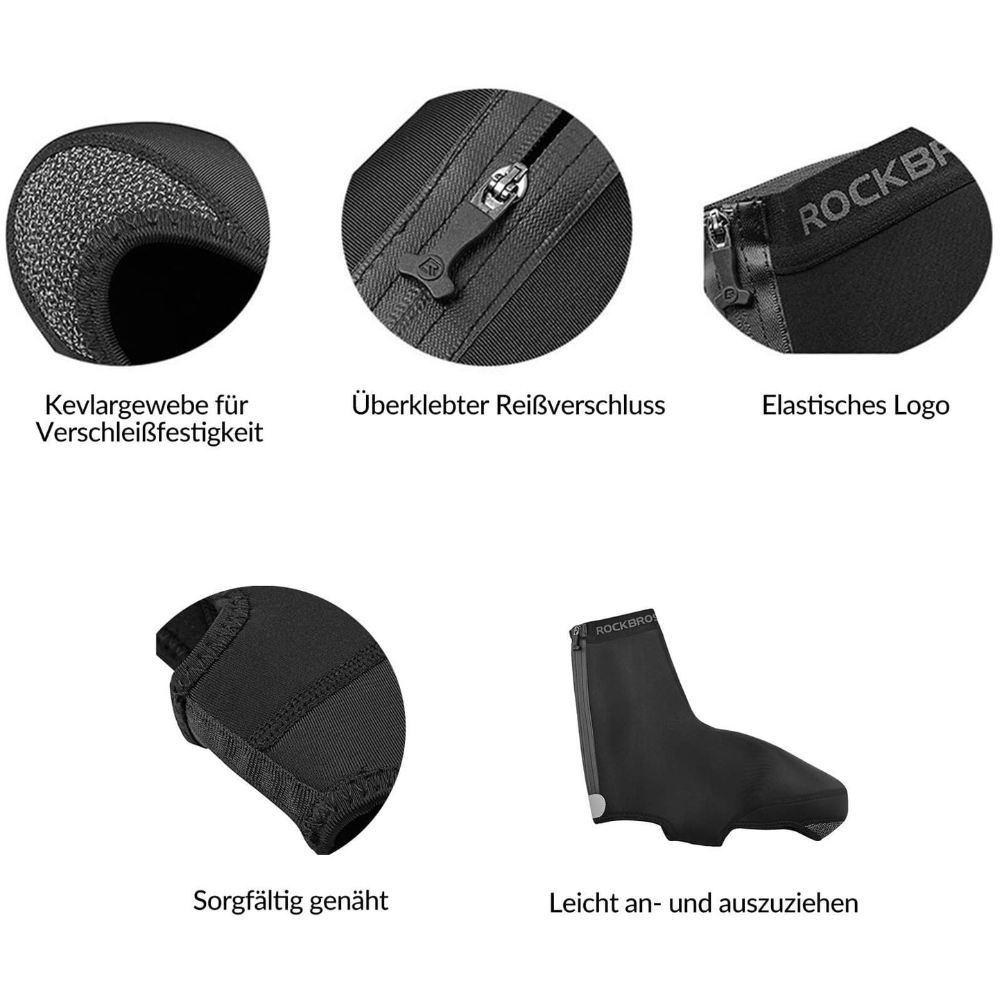 Water-repellent bicycle overshoes, windproof shoe covers, ROCKBROS