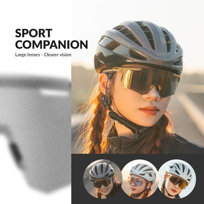 Ultralight cycling glasses, photochromic sunglasses with UV400 protection, ROCKBROS