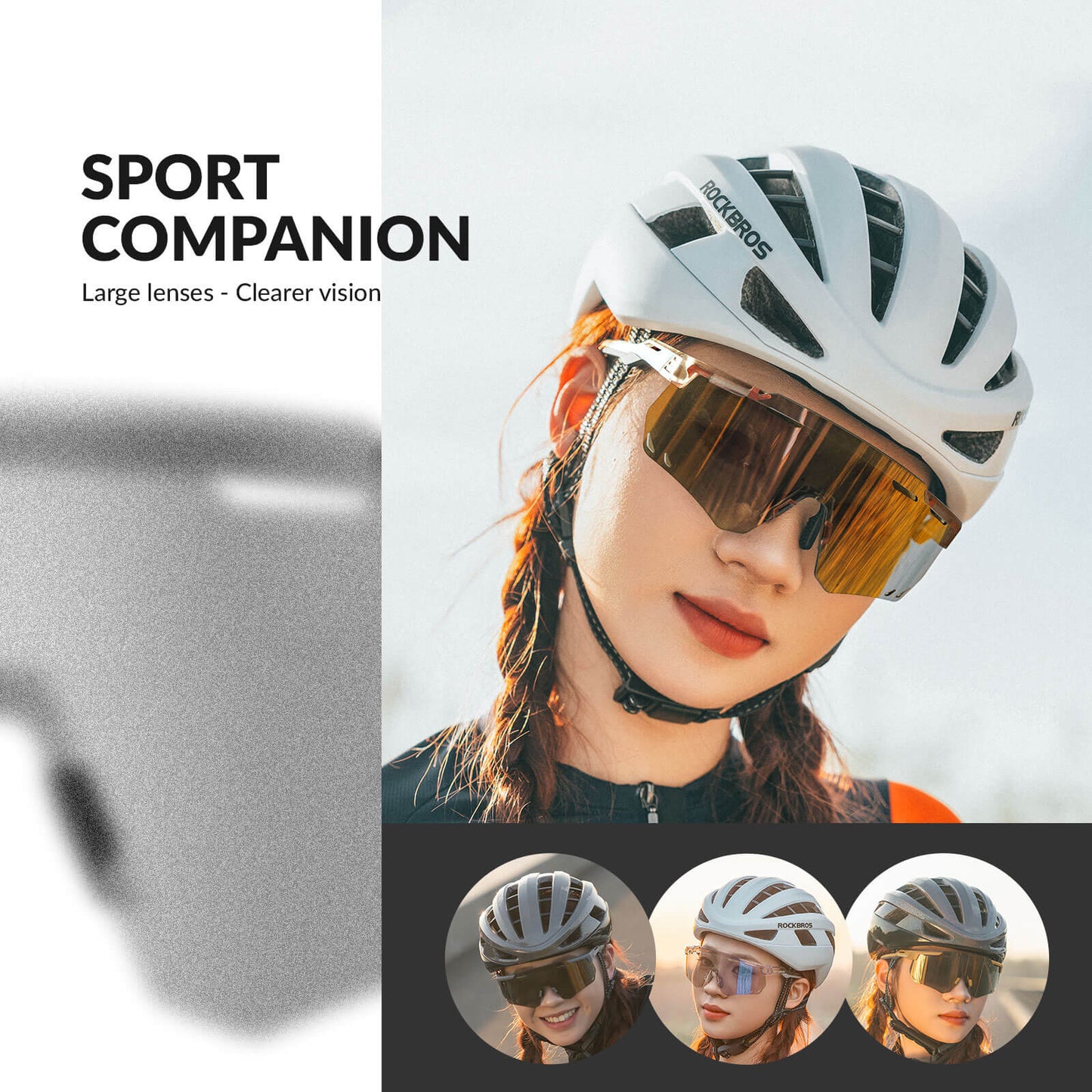Ultralight cycling glasses, photochromic sunglasses with UV400 protection, ROCKBROS