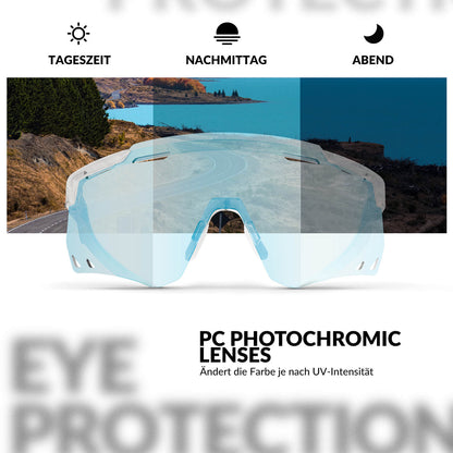 Ultralight cycling glasses, photochromic sunglasses with UV400 protection, ROCKBROS