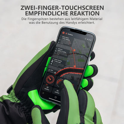 Winter Heated Cycling Gloves, 3 Heat Settings, Sizes M-XL, ROCKBROS