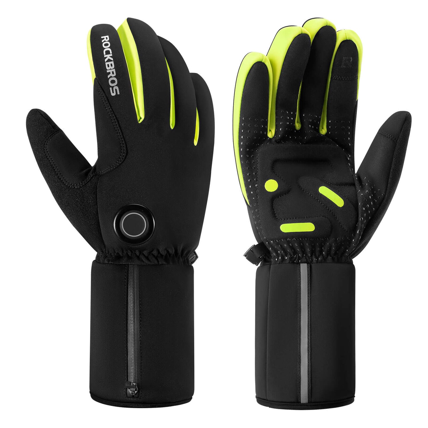 Winter Heated Cycling Gloves Touchscreen Gloves M-2XL ROCKBROS