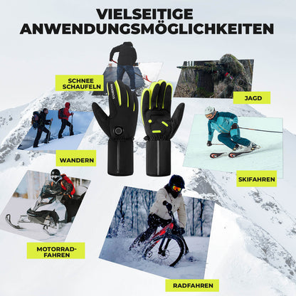 Winter Heated Cycling Gloves Touchscreen Gloves M-2XL ROCKBROS