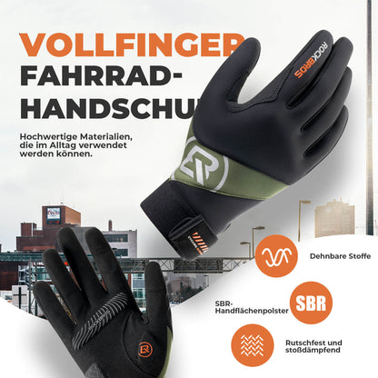 ROCKBROS Herbst Fahrradhandschuhe Touchscreen-fähig