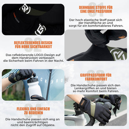 ROCKBROS Herbst Fahrradhandschuhe Touchscreen-fähig