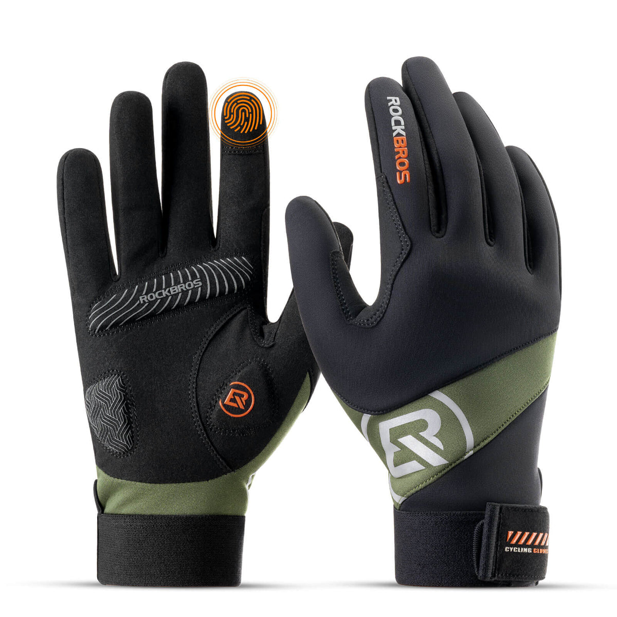 ROCKBROS Herbst Fahrradhandschuhe Touchscreen-fähig