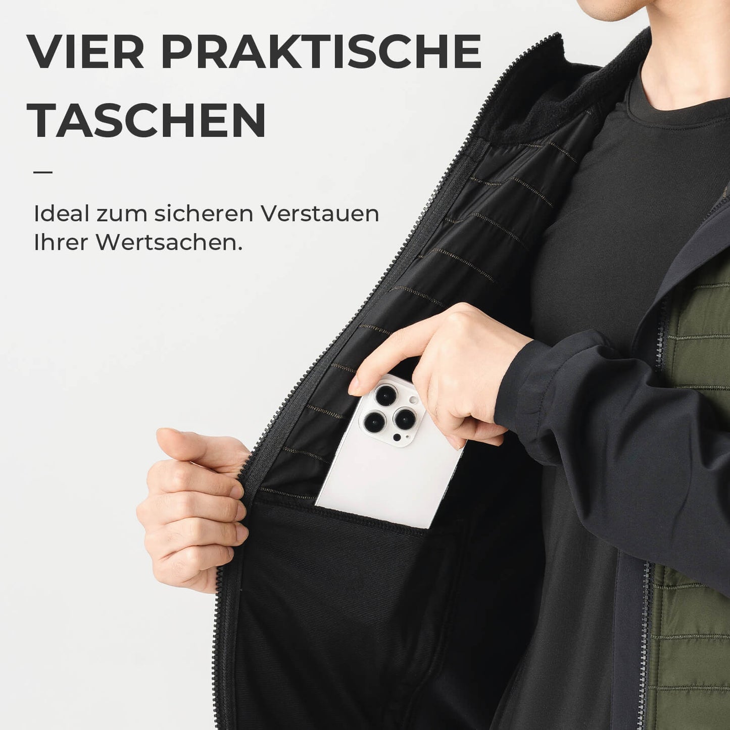 Men's Winter Cycling Jacket, Windproof Thermal Softshell Jacket with Hood, ROCKBROS