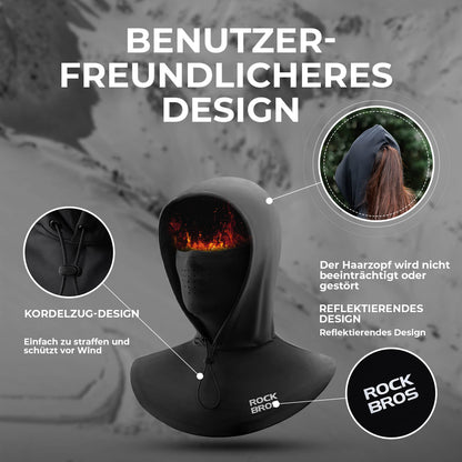 Winter balaclava face mask, warm windproof balaclava for men and women, ROCKBROS