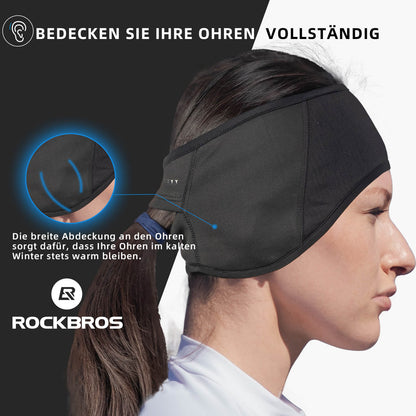 Winter Thermal Cycling Ear Warmers Headbands for Men and Women ROCKBROS