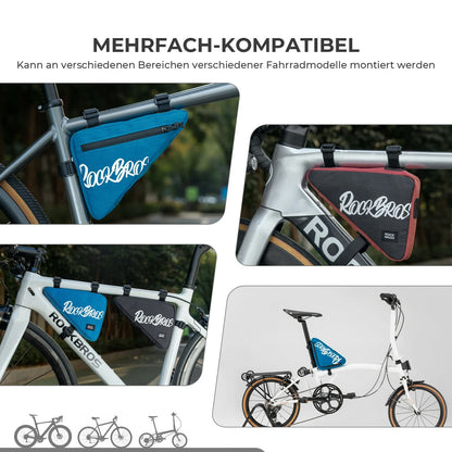 ROCKBROS Rahmentasche Fahrrad Dreieckstasche  0.8L–1.4L