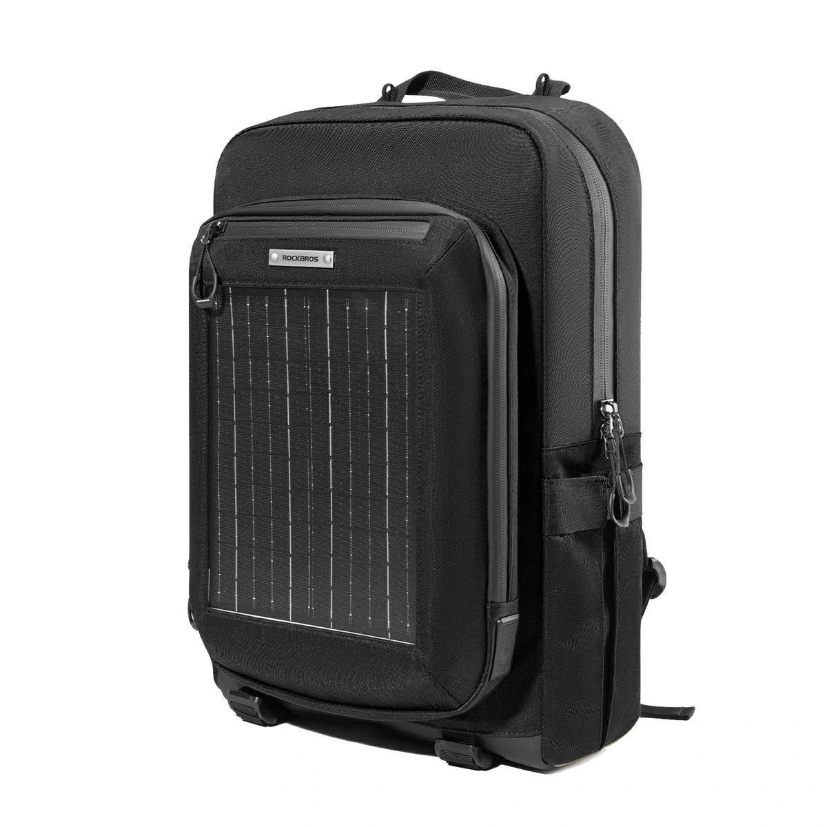 ROCKBROS Solarrucksack Solar Rucksack 20L mit Flexiblem Abnehmbarem 10V 14W