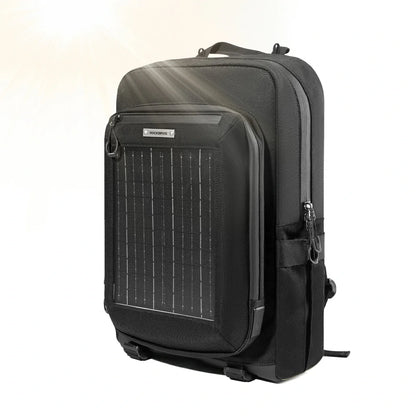 ROCKBROS Solarrucksack Solar Rucksack 20L mit Flexiblem Abnehmbarem 10V 14W