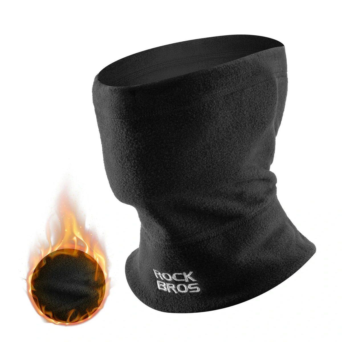 ROCKBROS Winter Schlauchschal Fleece Halswärmer, Winddichtes Multifunktionstuch