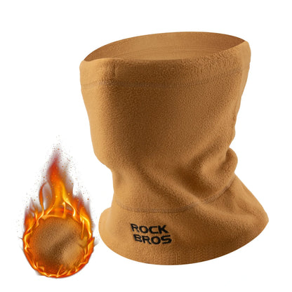 ROCKBROS Winter Schlauchschal Fleece Halswärmer, Winddichtes Multifunktionstuch