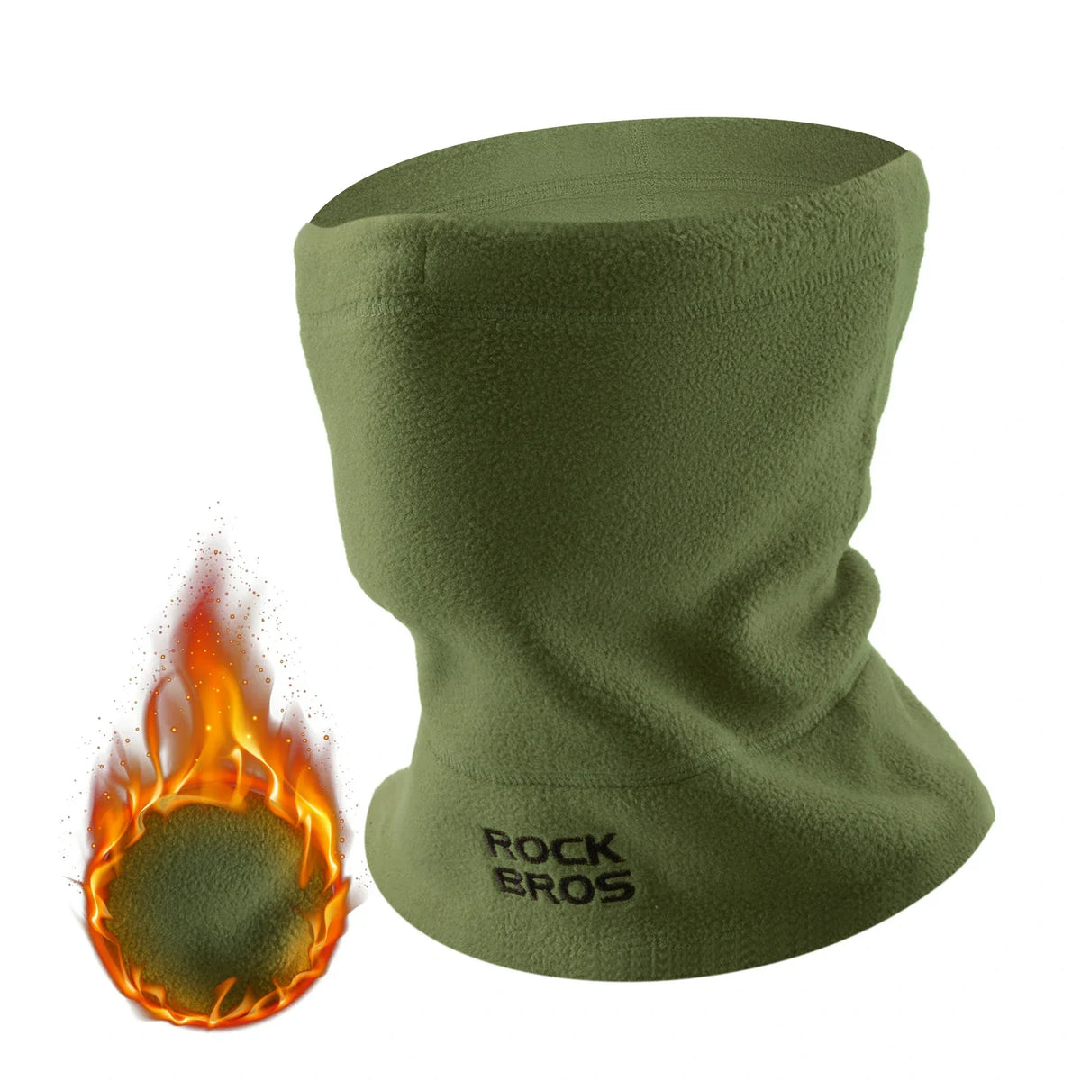 ROCKBROS Winter Schlauchschal Fleece Halswärmer, Winddichtes Multifunktionstuch