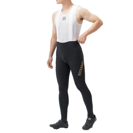 ROCKBROS Trägerhose Fahrradhose Herren Gepolstert, Atmungsaktive Schnelltrocknend