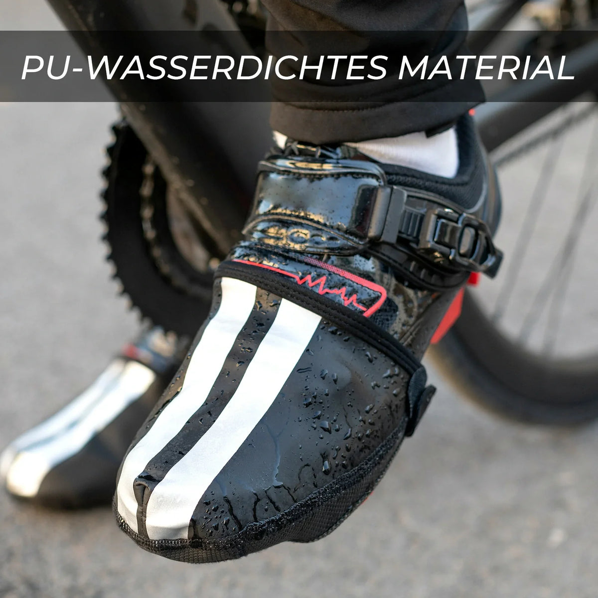 ROCKBROS Überschuhe Fahrrad Wasserdicht Überzieher Winddicht Reflektierend