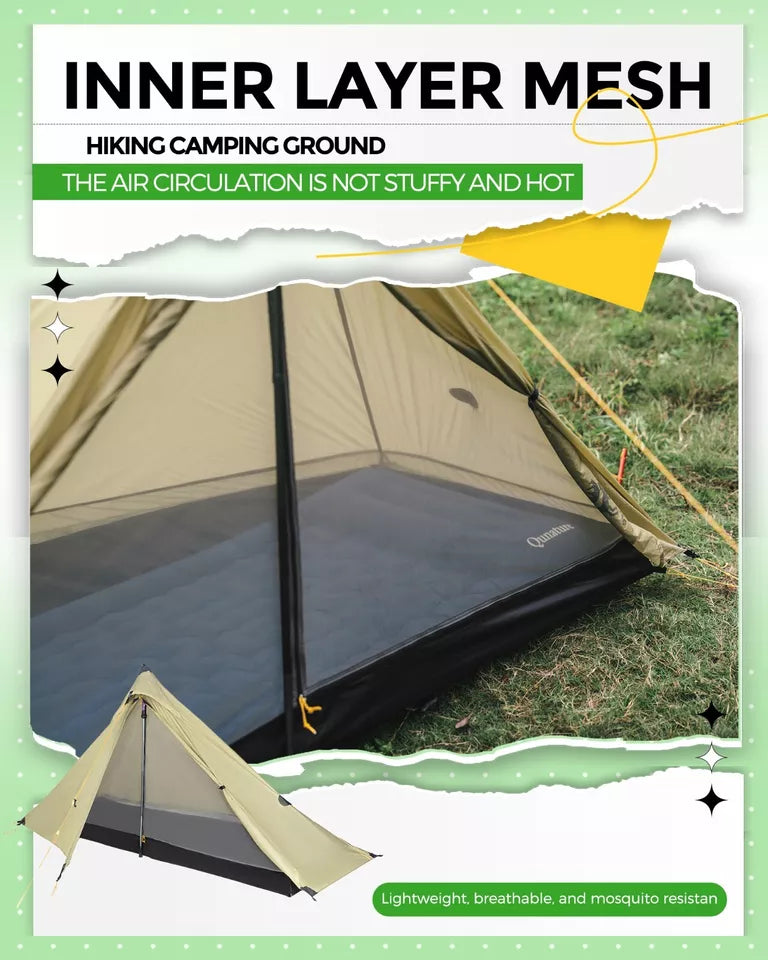 trekking tent ultralight Qunature Trekking Tent 1-Man Tent Ultralight Camping Tent Waterproof 2 – Rinosbike.eu