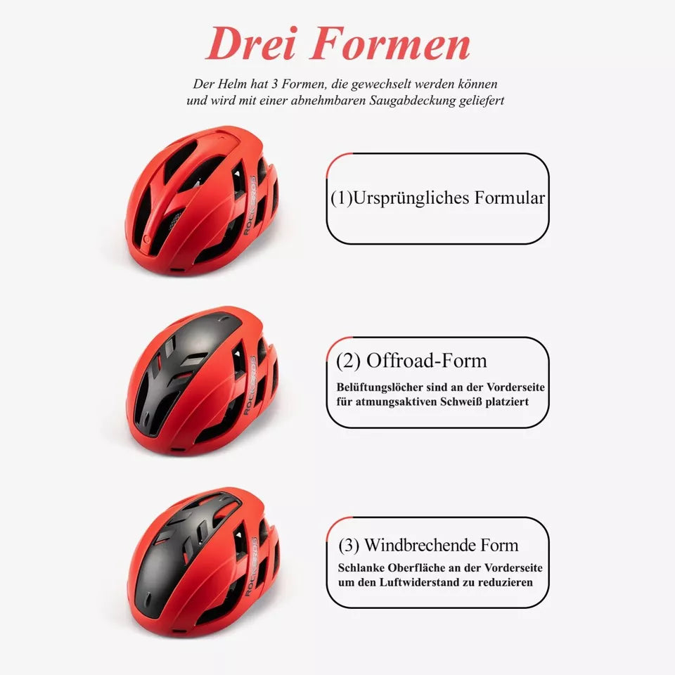 ROCKBROS bicycle helmet bike helmet with removable magnetic cover helmet MTB