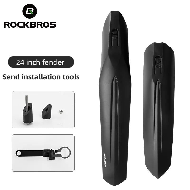 ROCKBROS bicycle mudguard set front + rear bicycle mudguard for 22-24 inch MTB