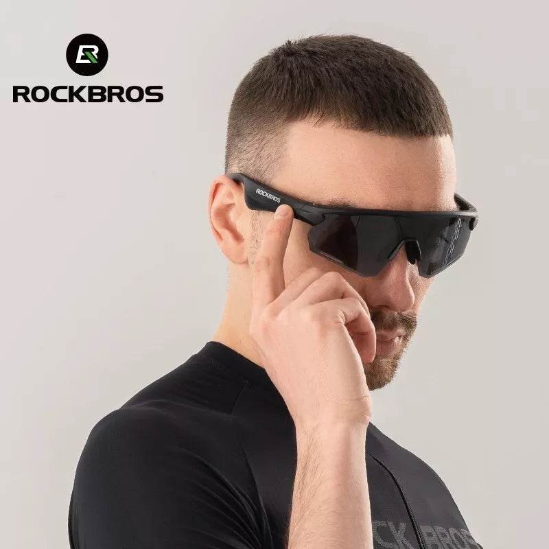 ROCKBROS Electronic Bluetooth Glasses Bicycle Motorcycle Car Outdoor Running TAC