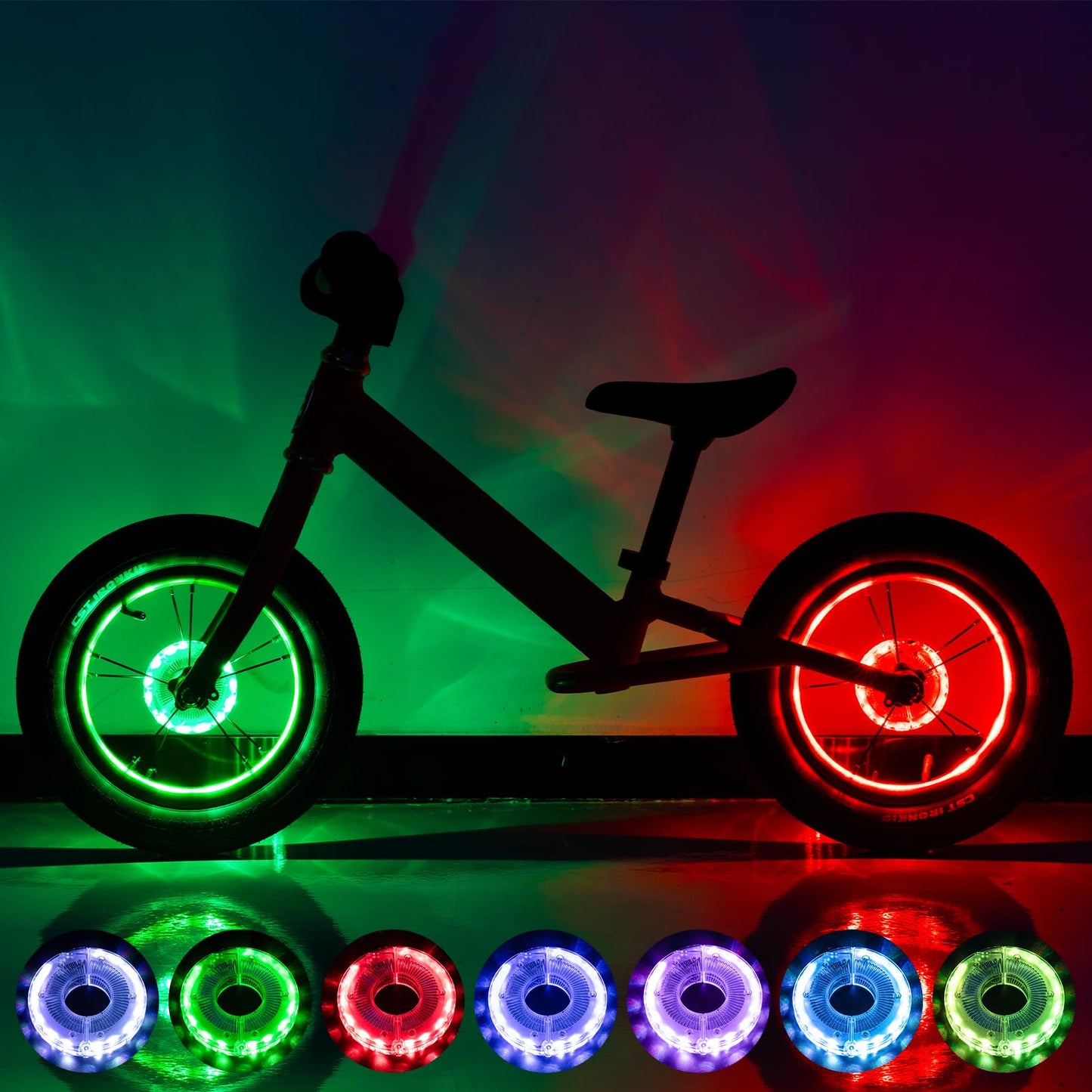 LED wheel light – Not for use on public roads. ROCKBROS