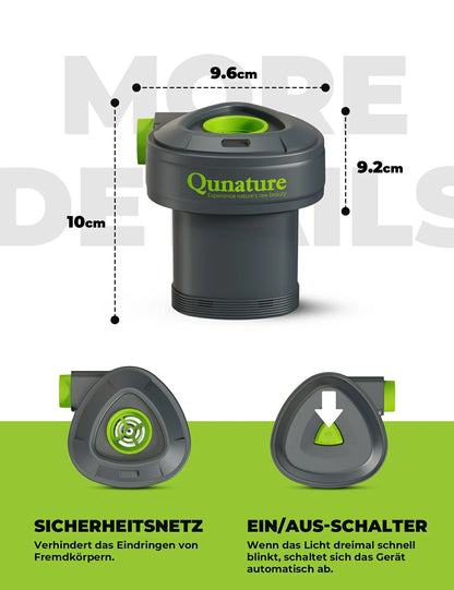 Electric air pump 2 in 1, inflating and deflating, 2000 mAh rechargeable battery Quantum
