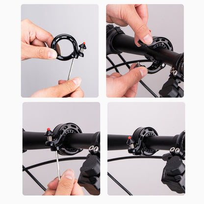 100dB Hidden Bicycle Bell, Rainproof and Rustproof, ROCKBROS