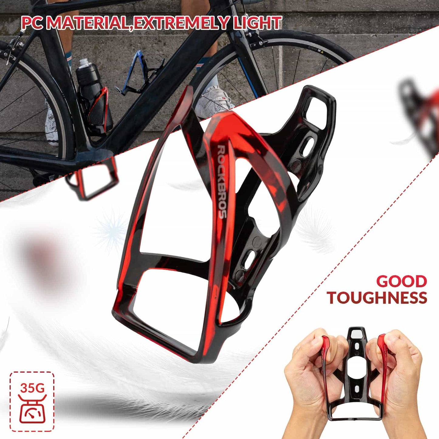 35g Lightweight PC Bicycle Bottle Holder ROCKBROS