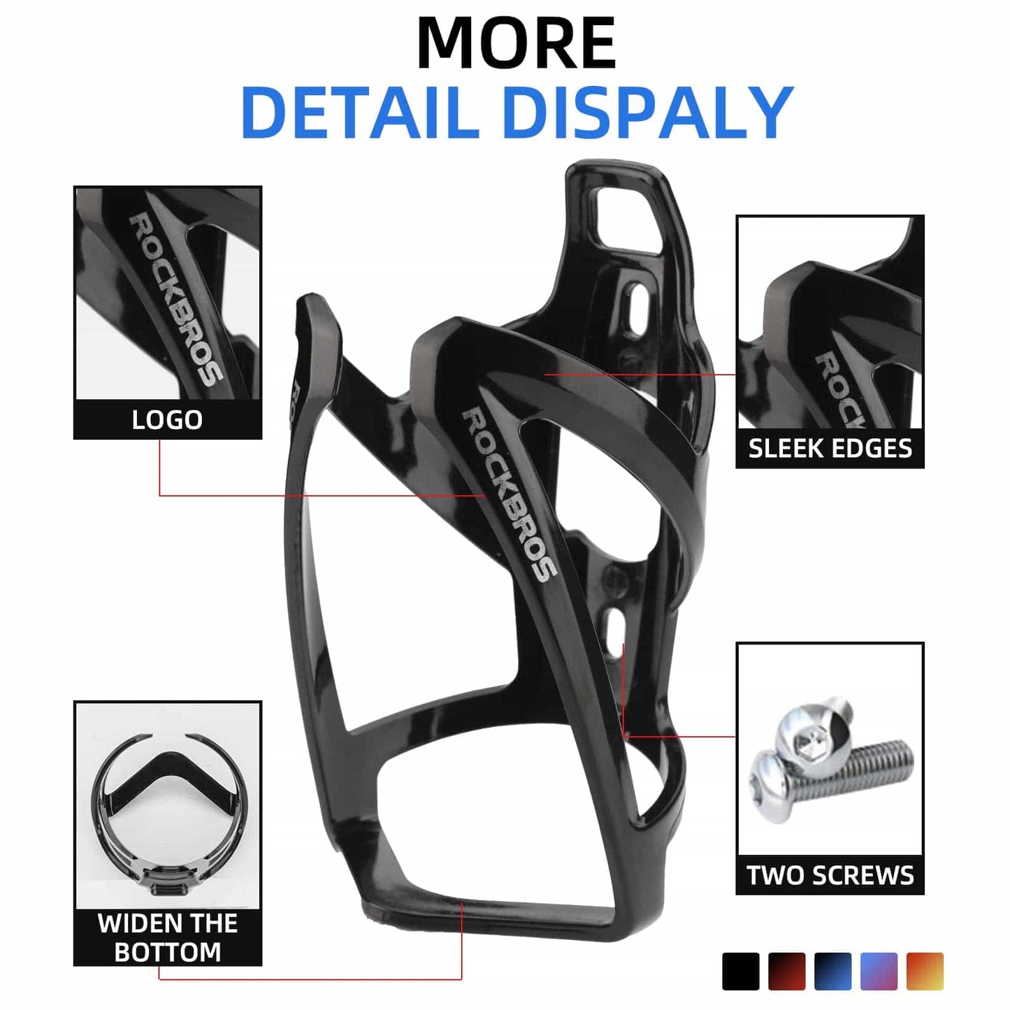 35g Lightweight PC Bicycle Bottle Holder ROCKBROS