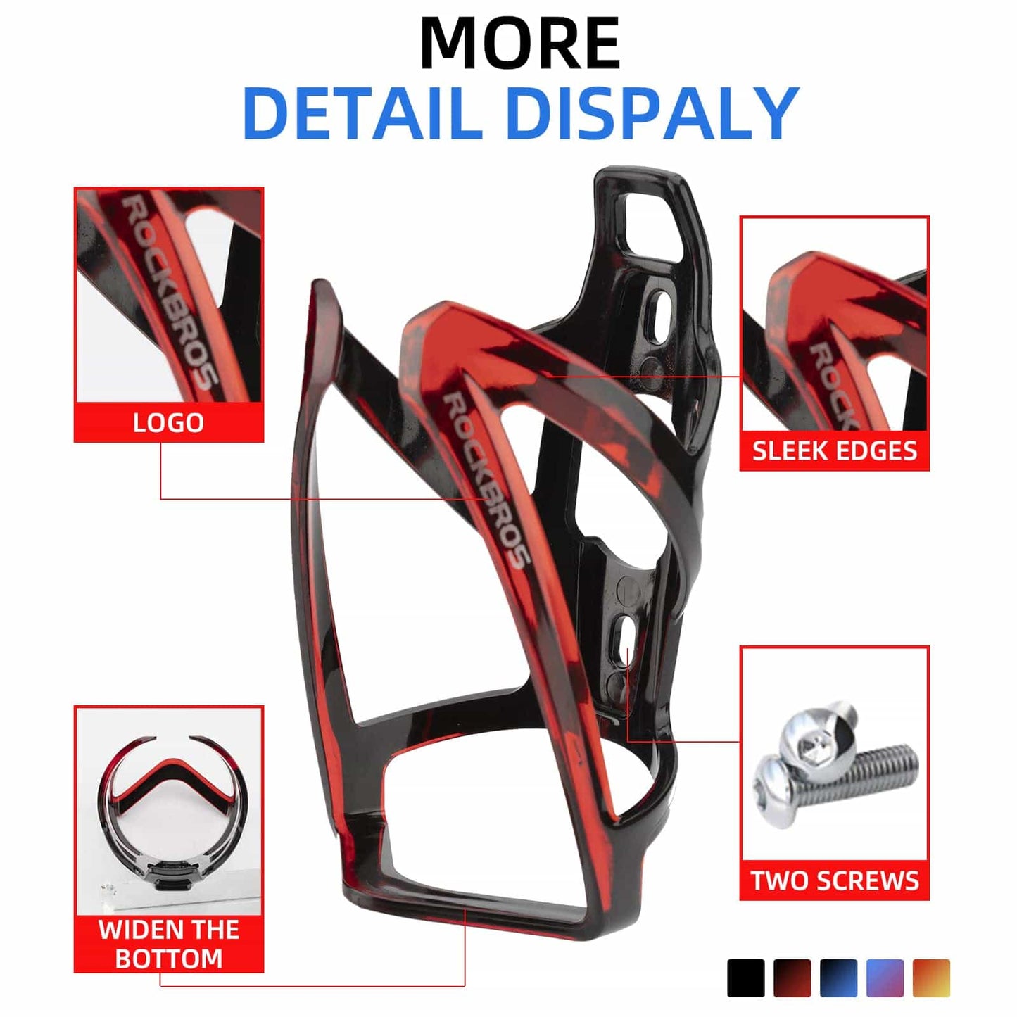 35g Lightweight PC Bicycle Bottle Holder ROCKBROS