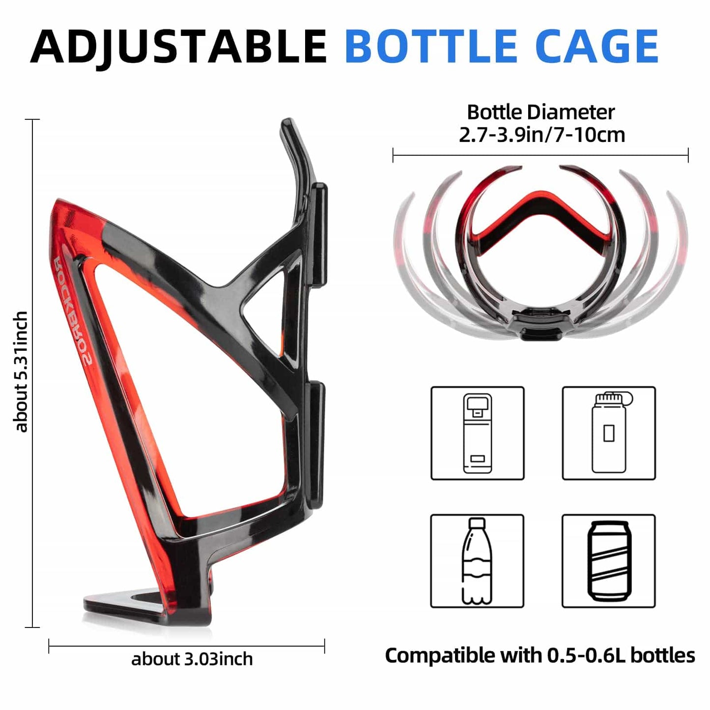 35g Lightweight PC Bicycle Bottle Holder ROCKBROS