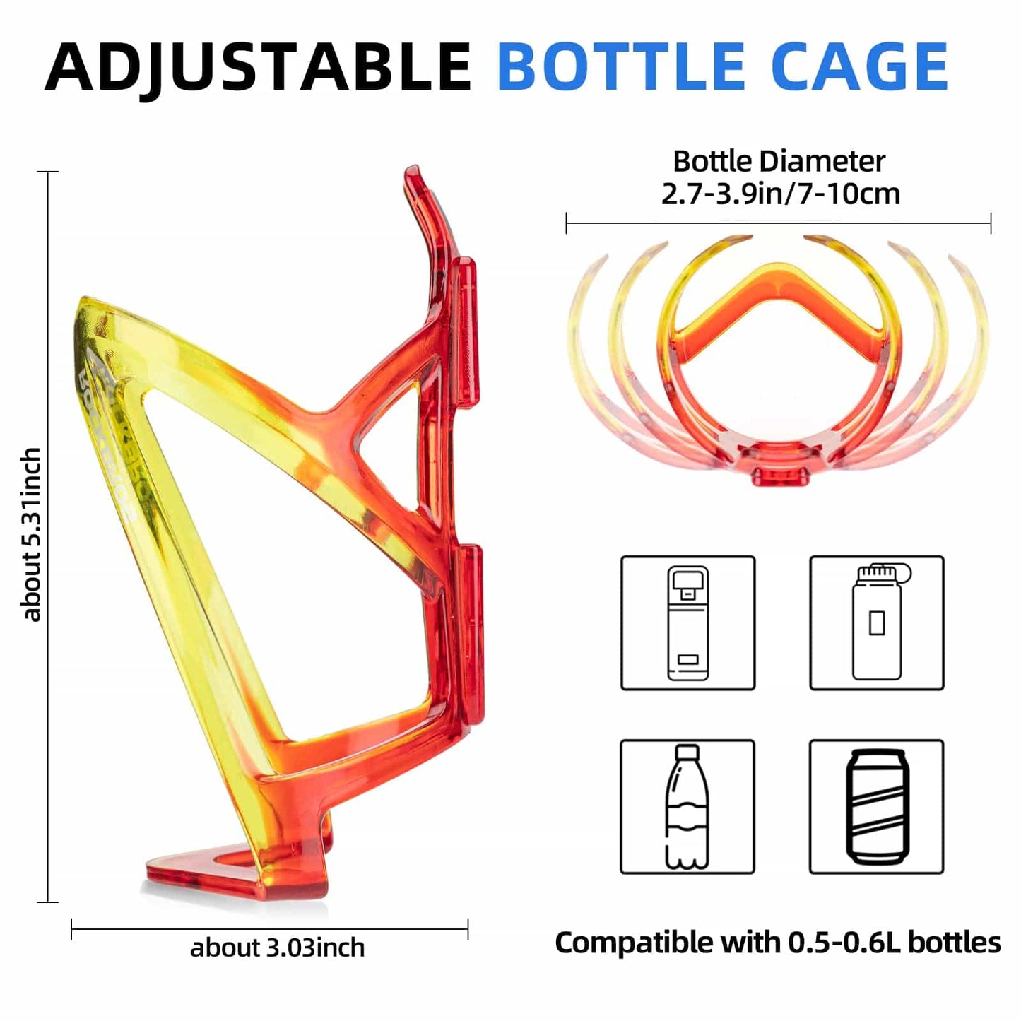 35g Lightweight PC Bicycle Bottle Holder ROCKBROS