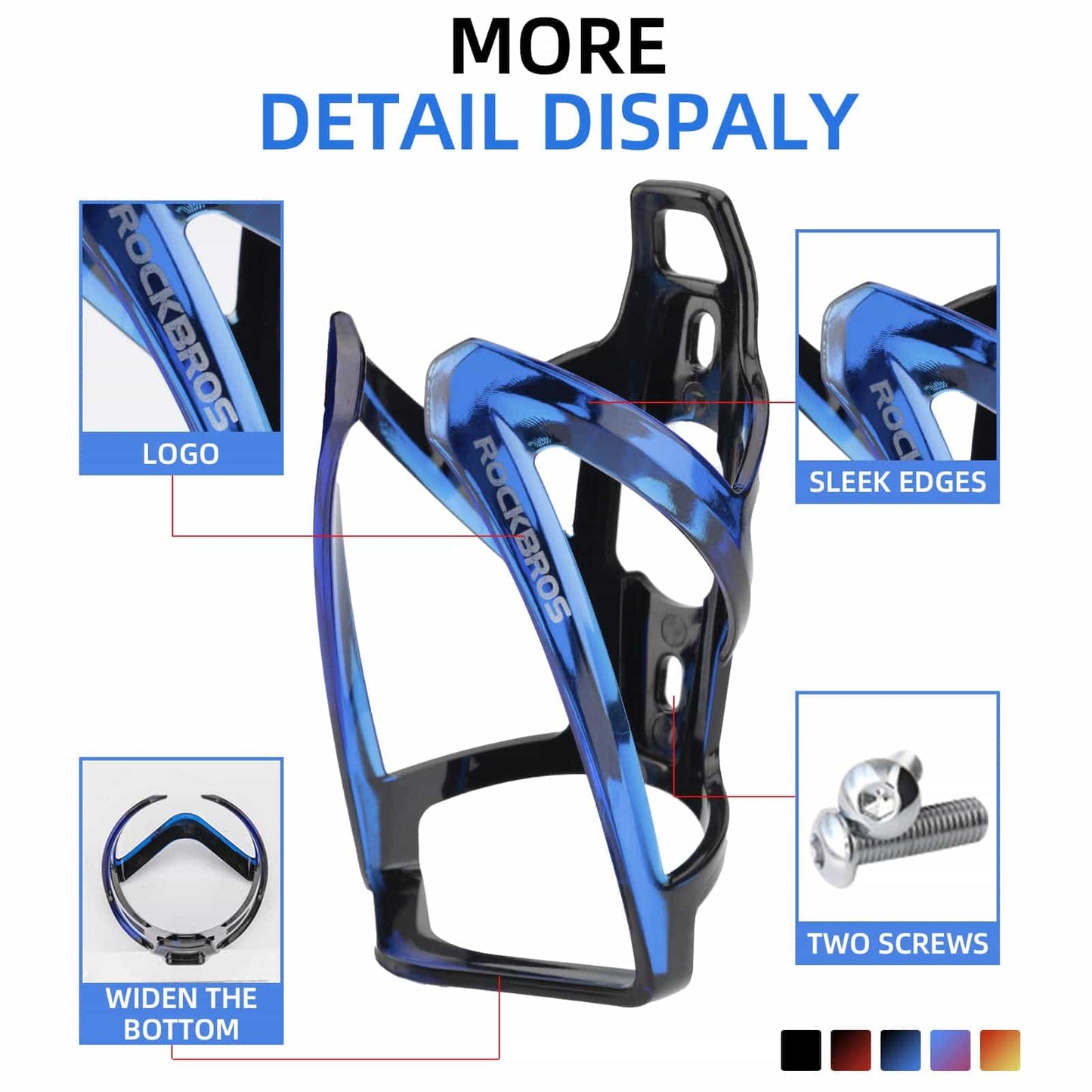 35g Lightweight PC Bicycle Bottle Holder ROCKBROS