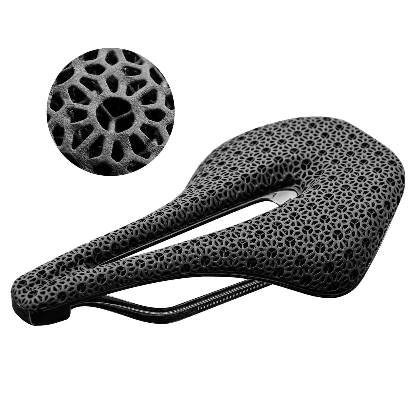 3D Printed Carbon Road Bike Saddle, Ultralight, Shock-Absorbing, Ergonomic, ROCKBROS